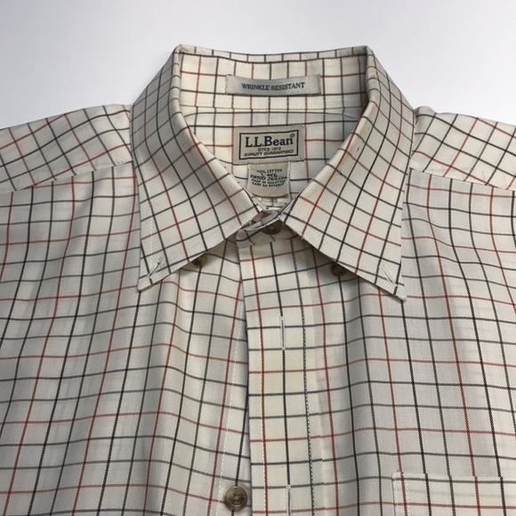 L.L. Bean Other - LL BEAN Men’s Large Cream - Cotton Dress Shirt